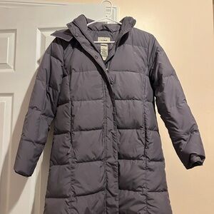 L.L.Bean Purple Puffer Coat